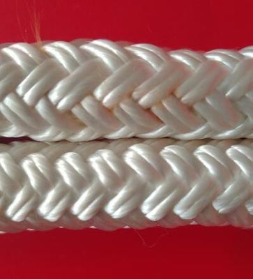 Witte Gevlechte Polyesterkabel 5mm Nylon Dun Gevlecht Nylon Koord