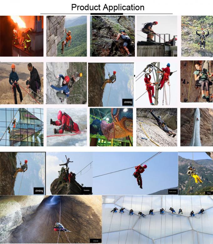 Nylon Bergbeklimmingsrappelling Kabel 12mm Statisch Kabel Openluchtgebruik 0